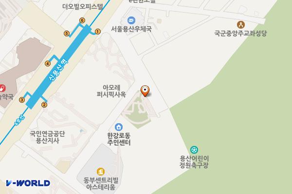 용산구 스마트폴 충전소 위치 지도 — 서울특별시 용산구 한강대로38길 35