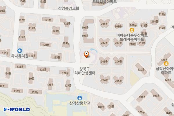 여의도순복음교회 새성북성전 위치 지도 — 서울특별시 강북구 삼양로19길 164