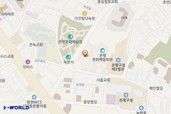 은평문화예술회관 부설주차장 위치 지도 — 서울특별시 은평구 녹번로 16