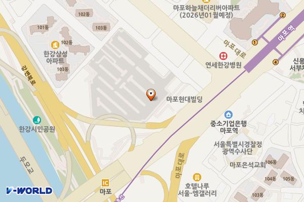 마포유수지공영주차장 위치 지도 — 서울특별시 마포구 마포대로1길 9
