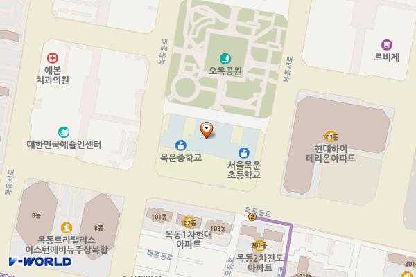 목운중학교 위치 지도 — 서울특별시 양천구 목동동로 235