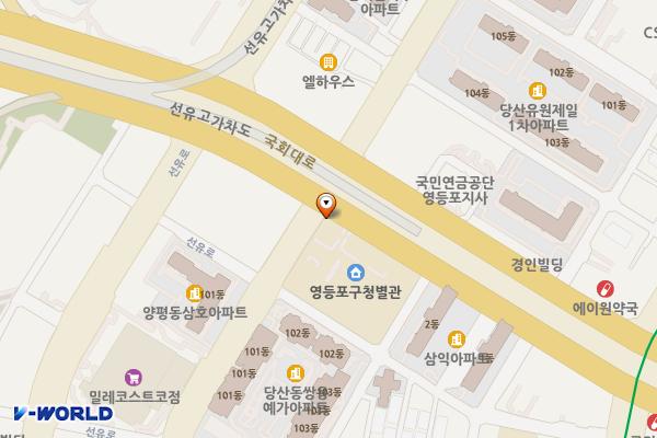 영등포구청별관 위치 지도 — 서울특별시 영등포구 선유동1로 80
