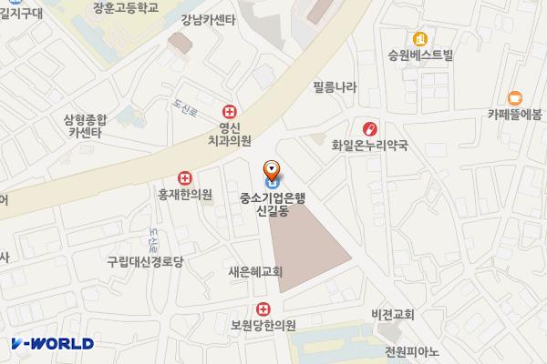 신시장 노상주차장 – 가로등형 위치 지도 — 서울특별시 영등포구 도신로60길 1