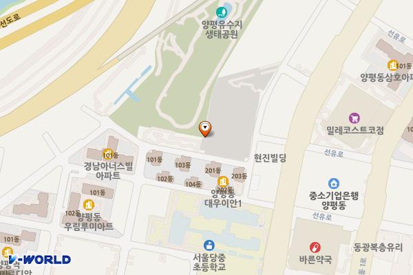 양평유수지 공영주차장 위치 지도 — 서울특별시 영등포구 국회대로22길 20
