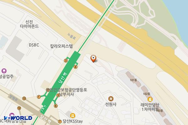 한강공원 진입구 위치 지도 — 서울특별시 영등포구 당산로52길 3