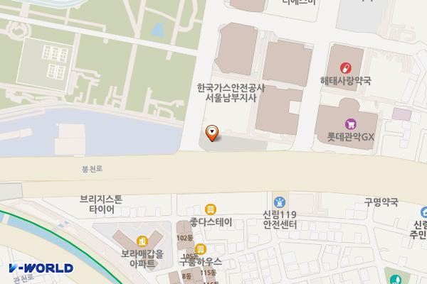 보라매상업공영주차장 위치 지도 — 서울특별시 동작구 신대방동 431-3