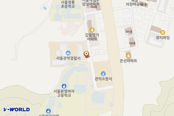 서울관악경찰서 위치 지도 — 서울특별시 관악구 관악로5길 33