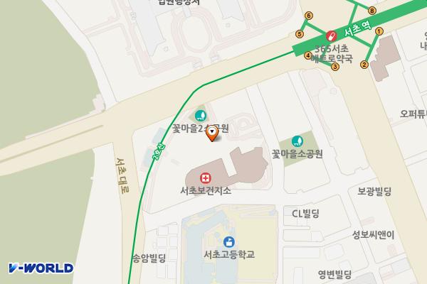 마제스타시티2 위치 지도 — 서울특별시 서초구 서초대로38길 12