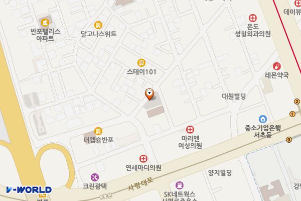 언구비공영주차장 위치 지도 — 서울특별시 서초구 강남대로83길 55