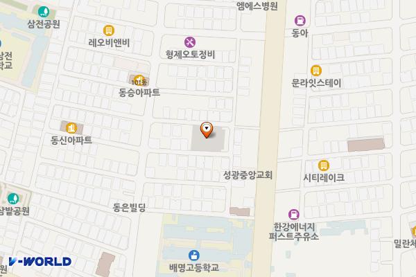삼전동 공영주차장 위치 지도 — 서울특별시 송파구 백제고분로32길 25-17