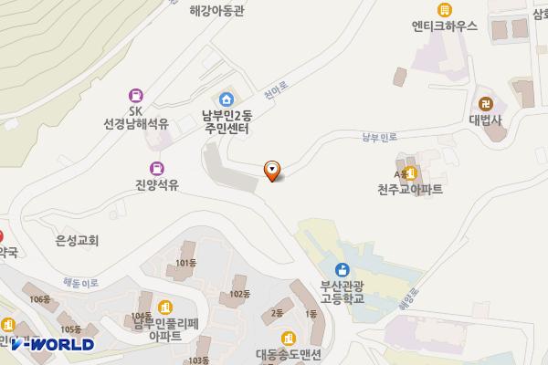부산남부민2동노외공영 위치 지도 — 부산광역시 서구 천마로 78