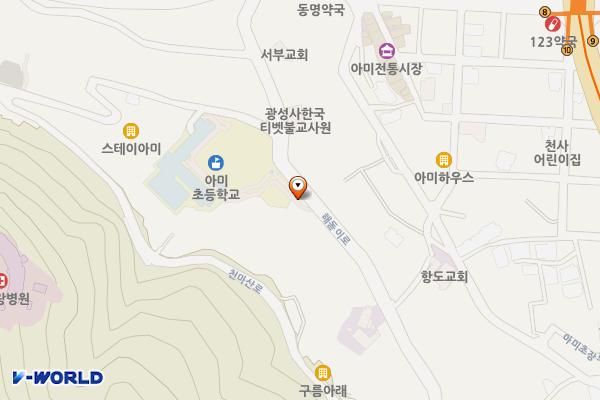 아미초등학교 지하공영주차장 위치 지도 — 부산광역시 서구 해돋이로 241