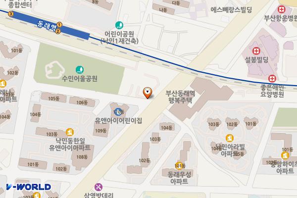 코레일 동래역 위치 지도 — 부산광역시 동래구 온천천로359번길 70