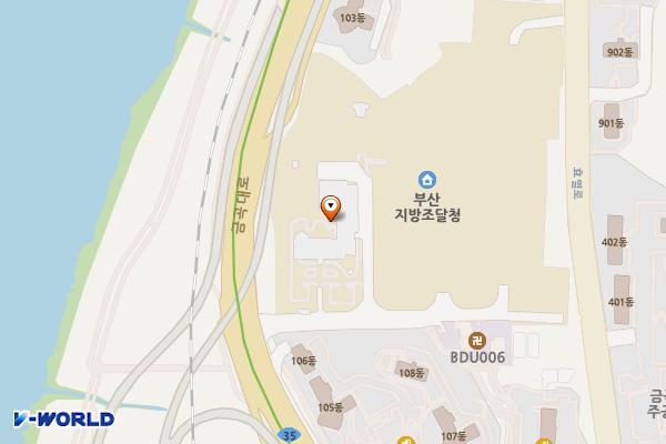 부산지방조달청 위치 지도 — 부산광역시 북구 금곡대로 506-17