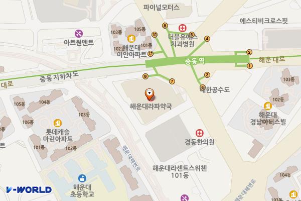 이마트 해운대점 위치 지도 — 부산광역시 해운대구 좌동순환로 511