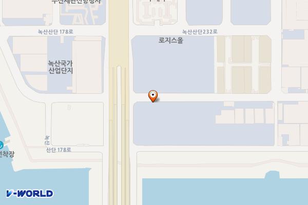 녹산산단 공영주차장 위치 지도 — 부산광역시 강서구 녹산산단262로50번길 53