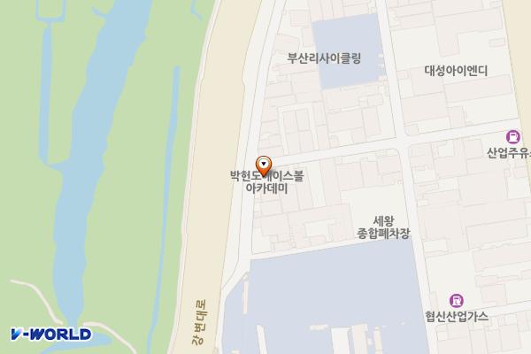 위생처리장주변 공영주차장 위치 지도 — 부산광역시 사상구 낙동대로881번길 55