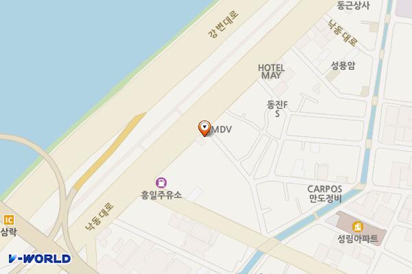 삼락재첩거리주변 공영주차장 위치 지도 — 부산광역시 사상구 낙동대로 1530