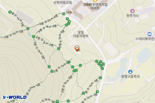 제일택시(구 골든웰산업)(운수사 전용) 위치 지도 — 부산광역시 영도구 와치로 112-5