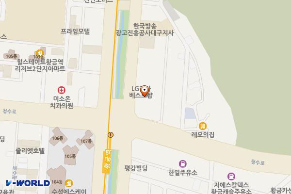 삼성스토어 동대구 위치 지도 — 대구광역시 수성구 황금동 567-5