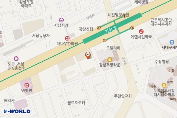 삼성스토어 서대구 위치 지도 — 대구광역시 달서구 달구벌대로 1652