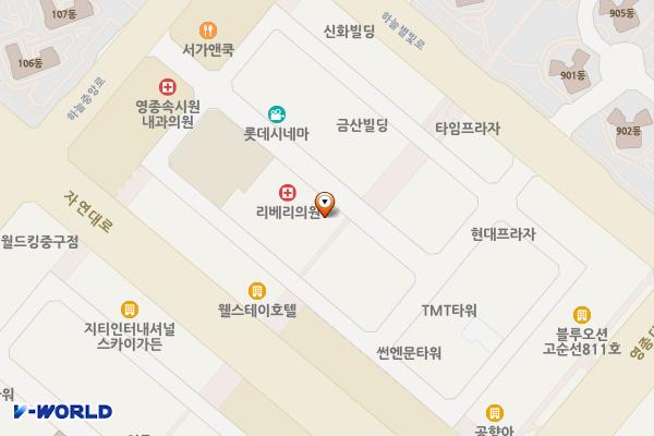 영종도 MAZI프라자 위치 지도 — 인천광역시 영종구 하늘중앙로195번길 20