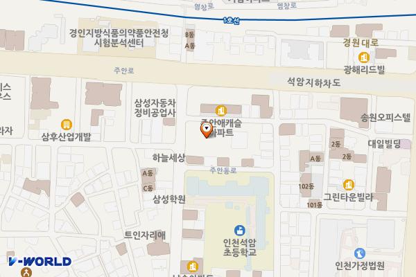 주안6동 제3노외주차장 위치 지도 — 인천광역시 미추홀구 경원대로897번길 57