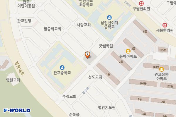 관교동 제3노외주차장 위치 지도 — 인천광역시 미추홀구 인하로430번길 42