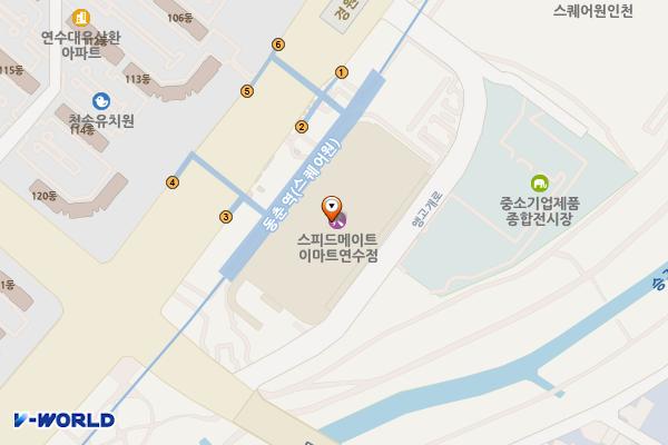 이마트 연수점 위치 지도 — 인천광역시 연수구 경원대로 184