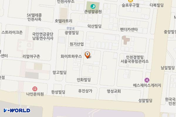 구월도매시장공영주차장 위치 지도 — 인천광역시 남동구 성말로32번길 19