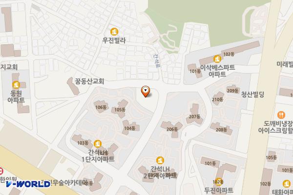 돌산마루1호 공영주차장 위치 지도 — 인천광역시 남동구 용천로176번길 70