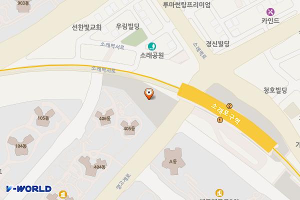 소래제3공영주차장 위치 지도 — 인천광역시 남동구 논현동 749-3