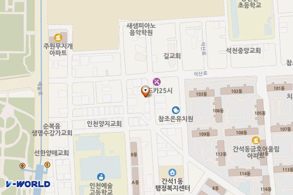 양지제2호무인공영주차장 위치 지도 — 인천광역시 남동구 간석동 416-1