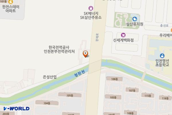 현대자동차 삼산지점(임직원전용) 위치 지도 — 인천광역시 부평구 장제로 329