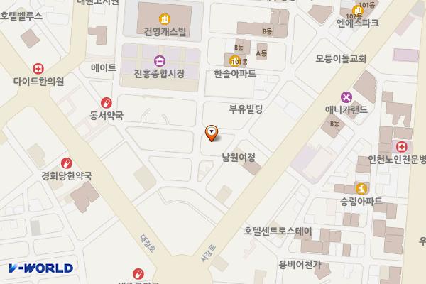 부평시장 공영주차장(건물) 위치 지도 — 인천광역시 부평구 시장로61번길 11