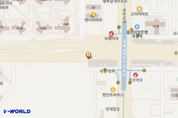 작전역 환승주차장(서남) 위치 지도 — 인천광역시 계양구 작전동 877