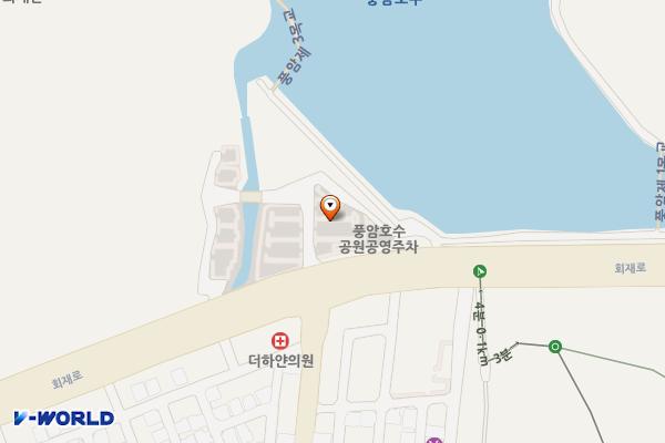 풍암호수공원 공영주차장 위치 지도 — 전남광주통합특별시 서구 풍암동 491-5