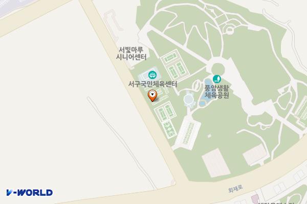 풍암국민체육센터 위치 지도 — 전남광주통합특별시 서구 풍암공원로 20