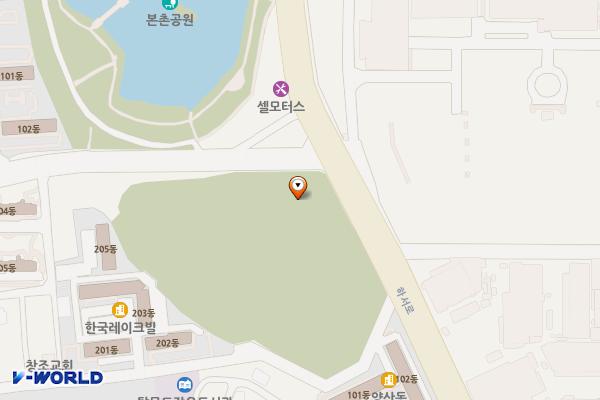 북구문화센터 공영주차장 위치 지도 — 전남광주통합특별시 북구 양산동 343-1