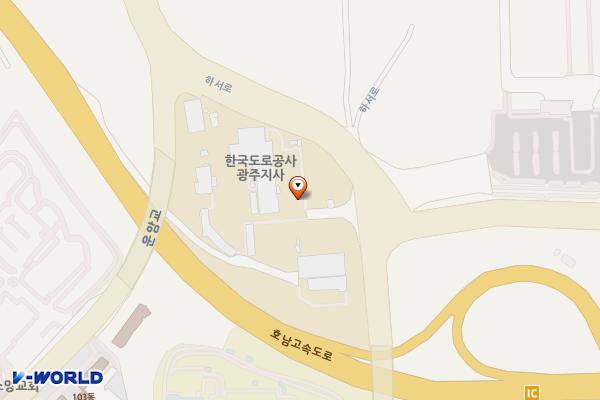 한국도로공사 광주지사 위치 지도 — 전남광주통합특별시 북구 하서로 111