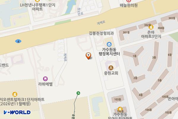 현대블루핸즈 서대전현대서비스 위치 지도 — 대전광역시 서구 가수원로 103-13
