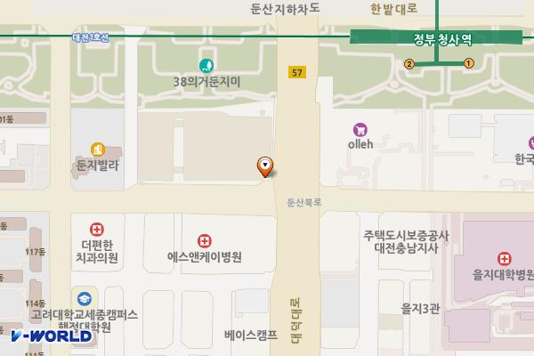 이마트 둔산점 위치 지도 — 대전광역시 서구 둔산북로 41