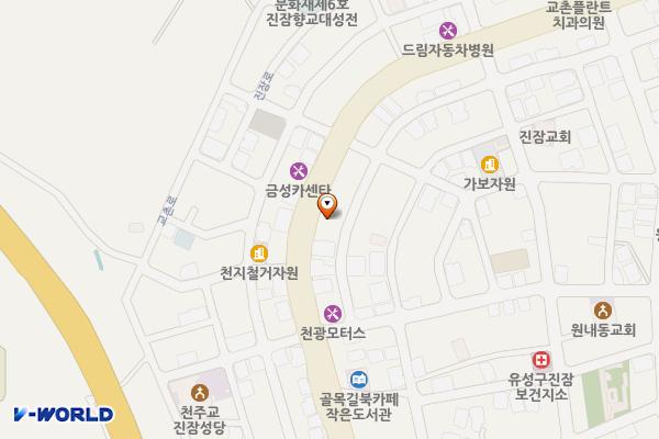 현대블루핸즈 진잠점 위치 지도 — 대전광역시 유성구 진잠로 118