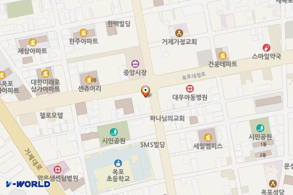 옥포3 위치 지도 — 경상남도 거제시 옥포로209