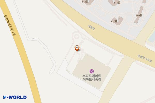 이마트 세종점 위치 지도 — 세종특별자치시 금송로 687