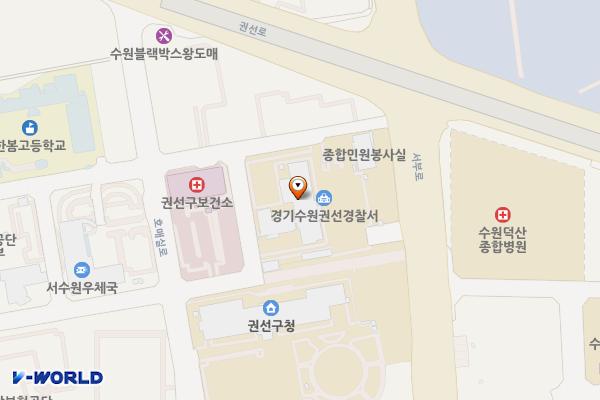 수원서부경찰서 위치 지도 — 경기도 수원시 권선구 서부로