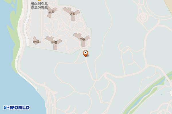 광교호수 행복한들 주차장 위치 지도 — 경기도 수원시 영통구 광교호수로 129