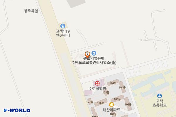 도로교통관리사업소 위치 지도 — 경기도 수원시 권선구 서부로 1600