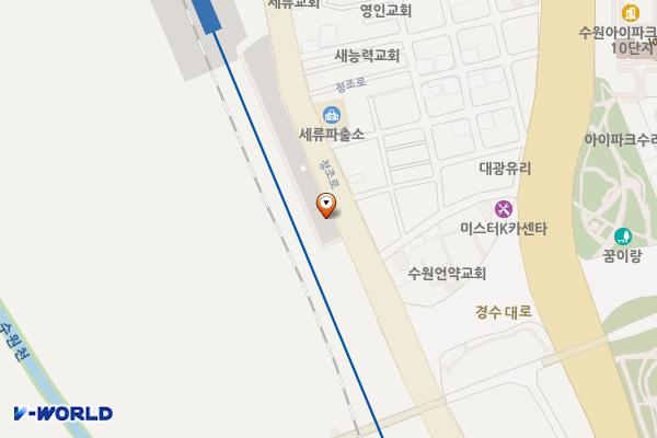 세류역환승공영주차장 위치 지도 — 경기도 수원시 권선구 세류동 1033-15