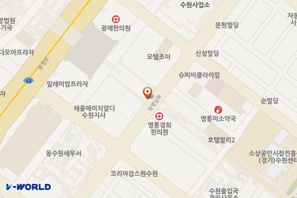 수원영통동 노상주차장 – 가로등형 위치 지도 — 경기도 수원시 영통구 청명남로 29-1